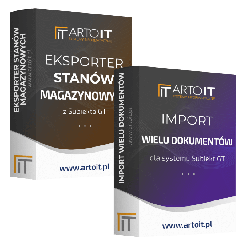 Subiekt GT - Pakiet Eksporter stanów + Importer Wielu Dokumentów