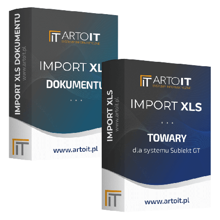 Subiekt GT - Pakiet Import Towarów + Importer Dokumentu