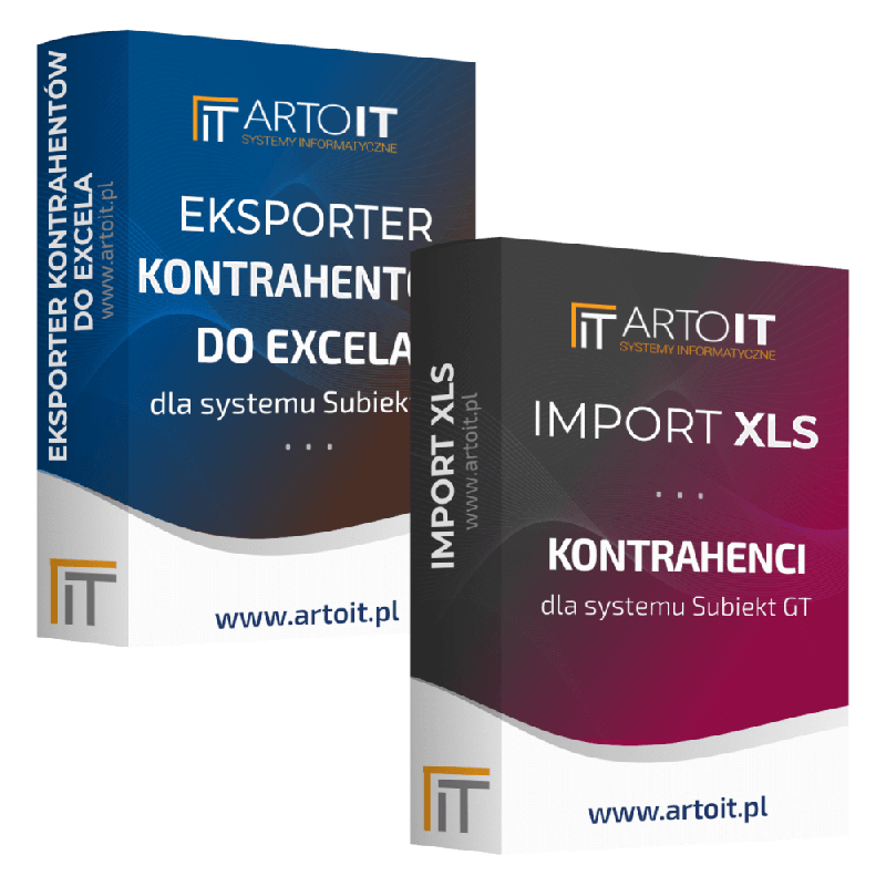 Subiekt GT - Pakiet Eksporter kontrahentów + Importer Kontrahentów