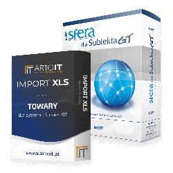 Subiekt GT - Pakiet Importer towarów + Sfera