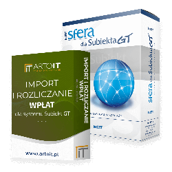 Subiekt GT - Pakiet Import i Rozliczanie wpłat +  Sfera