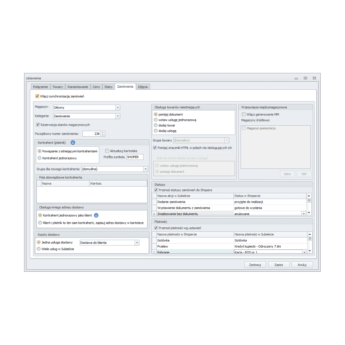 Subiekt GT - Synchronizator Shoper