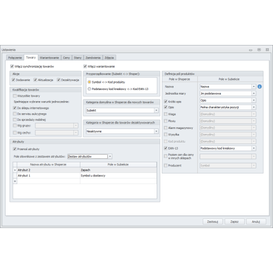 Subiekt GT - Synchronizator Shoper