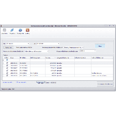 Subiekt GT - Zbiorcze korekty