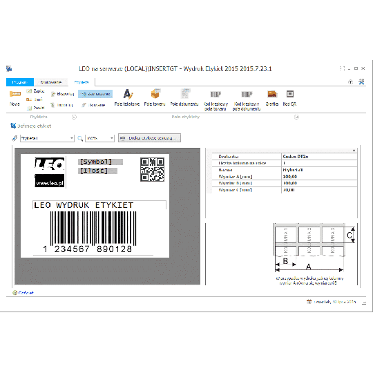 Subiekt GT - Wydruk etykiet
