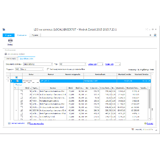 Subiekt GT - Wydruk etykiet