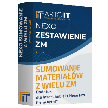 Subiekt nexo PRO - Sumowanie Materiałów z Wielu ZM